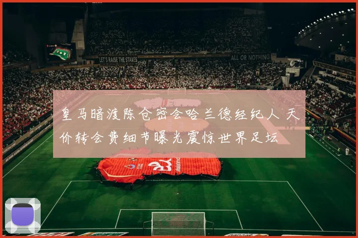 皇马暗渡陈仓密会哈兰德经纪人 天价转会费细节曝光震惊世界足坛