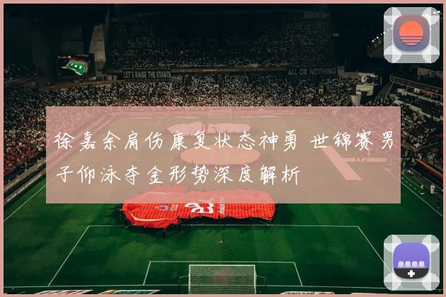 徐嘉余肩伤康复状态神勇 世锦赛男子仰泳夺金形势深度解析